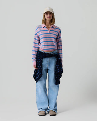 Guest In Residence Collegiate Stripe Polo