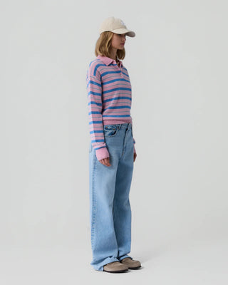 Guest In Residence Collegiate Stripe Polo