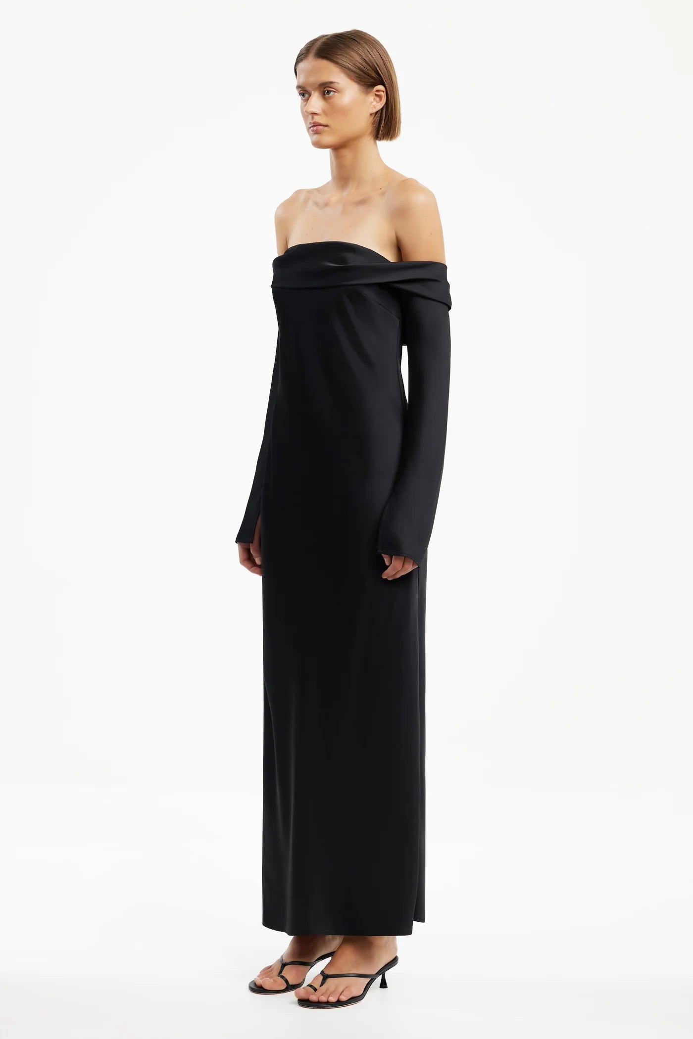 significant other maxi dress SO ONLINE AU Women's Nadia Long Sleeve For Viscose Polyester Blend - Black ye363 and orange Women's Keep Me Company Color:Custom_Colors