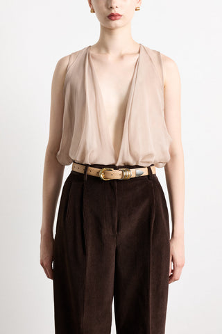 Déhanche Hollyhock Leather Belt