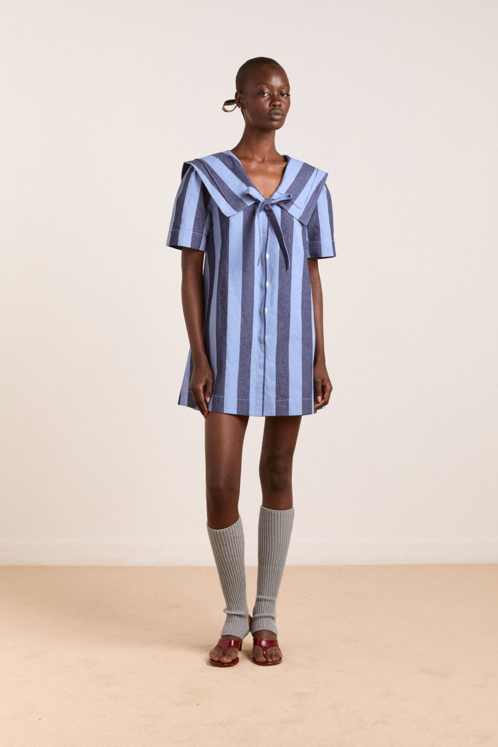damson madder dresses New Anthropologie Damson Madder Nola Long-Sleeve Midi Dress Organic 12 $205 NWT