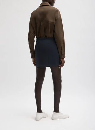 Tibi Bonded Twill Mini Skirt