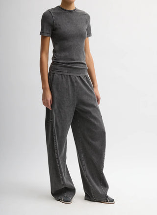 Tibi Stretch Denim Baby T-Shirt