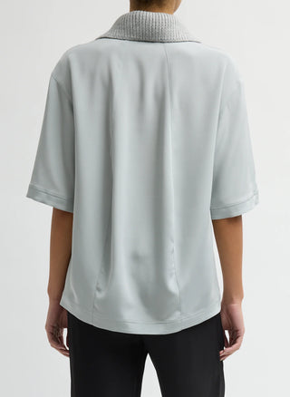 Tibi Knit Collar Cocoon top
