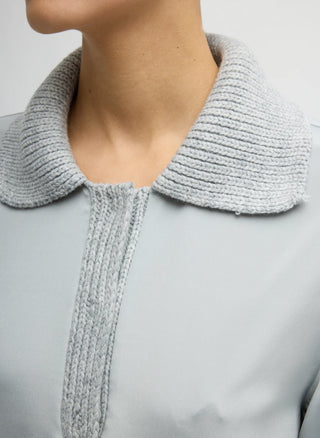 Tibi Knit Collar Cocoon top