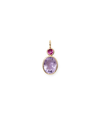 Lizzie Fortunato Oval 14k Gold Necklace Charm