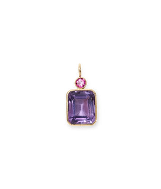 Lizzie Fortunato Rectangle 14k Gold Necklace Charm