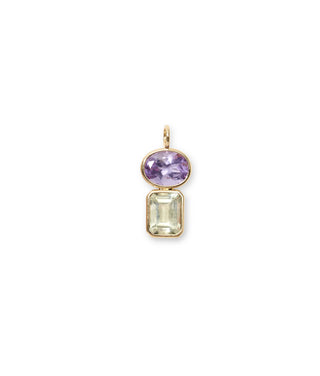 Lizzie Fortunato Stacked Rectangle 14k Gold Necklace