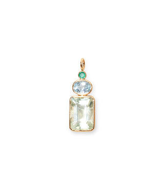 Lizzie Fortunato Rectangle Column 14k Gold Necklace
