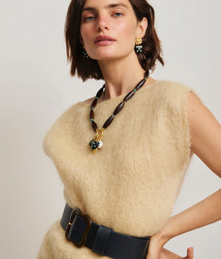 Lizzie Fortunato Amore Heart Earrings