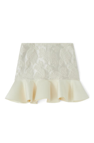 Ganni Satin Cloque Skirt