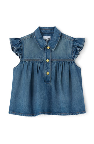 Ganni Denim Top