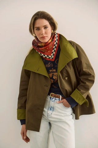 Hunter Bell Howell Cropped Trench