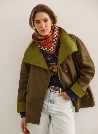 Hunter Bell Howell Cropped Trench
