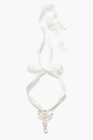 Chan Luu Big Bow Ribbon Necklace
