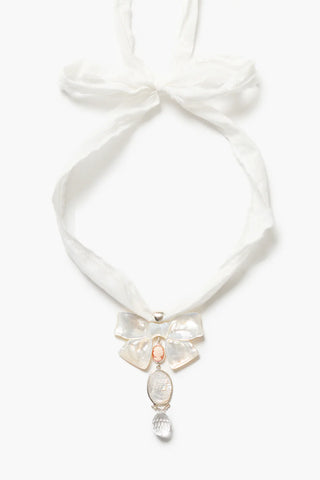 Chan Luu Big Bow Ribbon Necklace