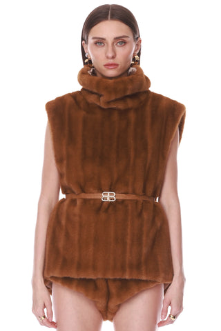 Bronx Banco Mink Vest