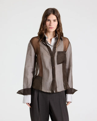 TWP Double Layer Boyfriend Shirt