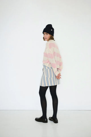The Tiny Big Sister Striped Yoke Skirt