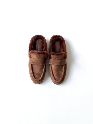 Black Suede Studio Theo Mule