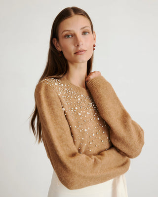 Tanya Taylor Lexia Embellished Sweater