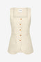 Beige Pinstripe