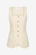 Beige Pinstripe