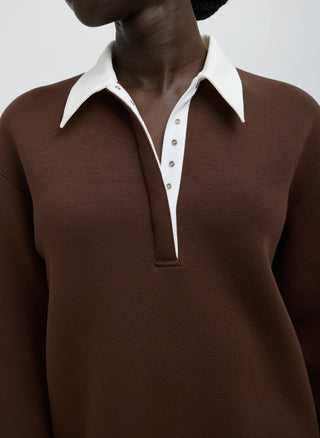 Tibi Bonded Sculpted Polo