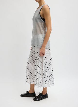 Tibi Scribble Dot Skirt