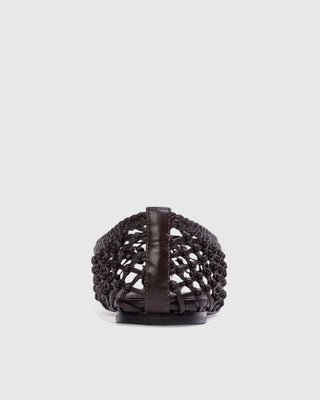 Black Suede Studio Sonia Ballet Flat