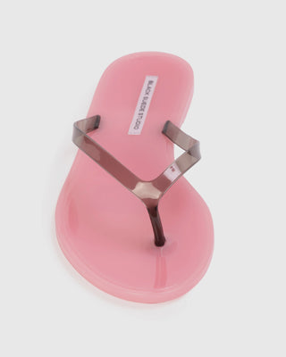 Black Suede Studio Crystal Sandal