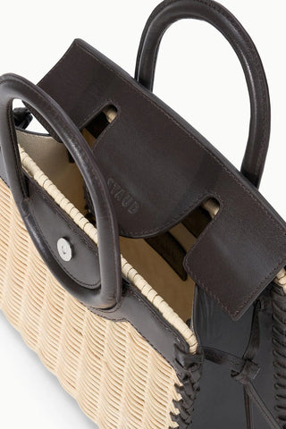 Staud Maude Mini Wicker Carryall