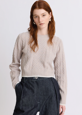 Matthew Bruch Cable Knit Sweater