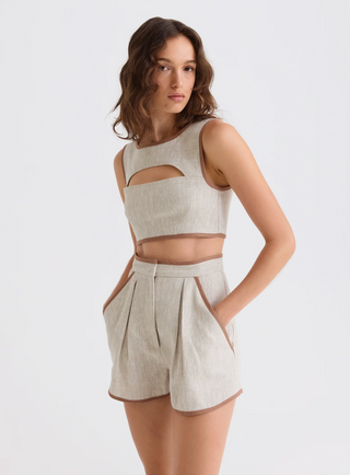 Matthew Bruch Bound Pleated Short