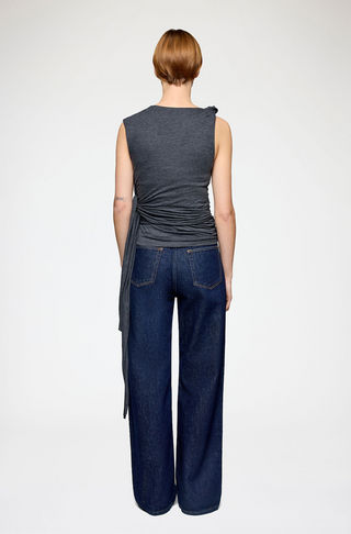 Ganni Draped Knot Top
