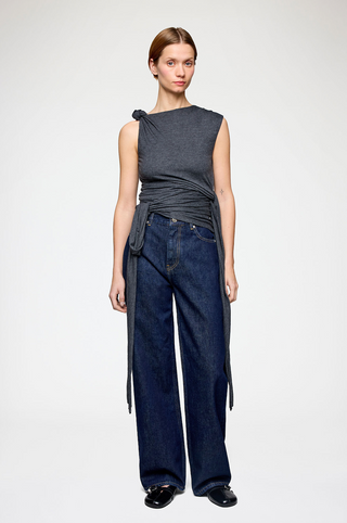 Ganni Draped Knot Top