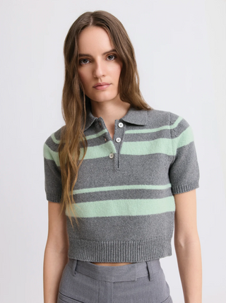 Matthew Bruch Striped Polo