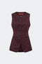 Bordeaux Metallic Pinstripe