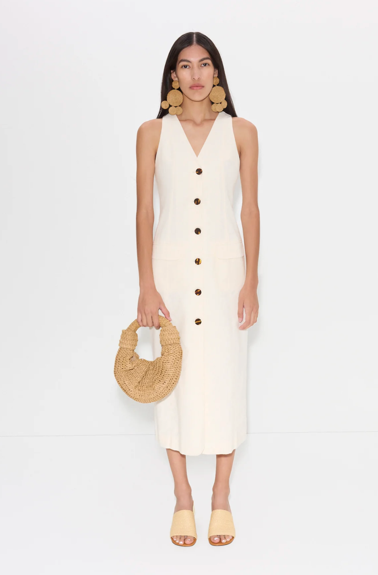 Simon Miller Zapata Linen Midi Dress Aria Simon Miller Zapata Linen Midi Dress Aria