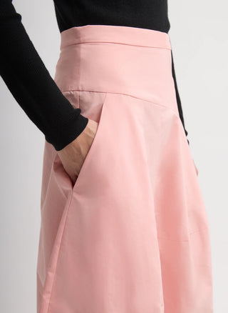 Tibi Nylon Asymmetrical Balloon Skirt