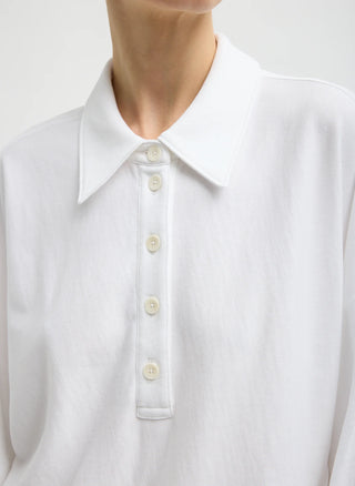 Tibi Lightweight Polo Sweatshirt