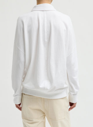 Tibi Lightweight Polo Sweatshirt