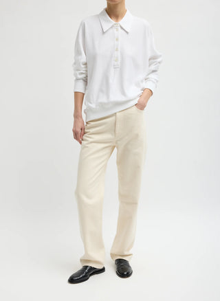 Tibi Lightweight Polo Sweatshirt