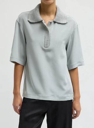 Tibi Knit Collar Cocoon top