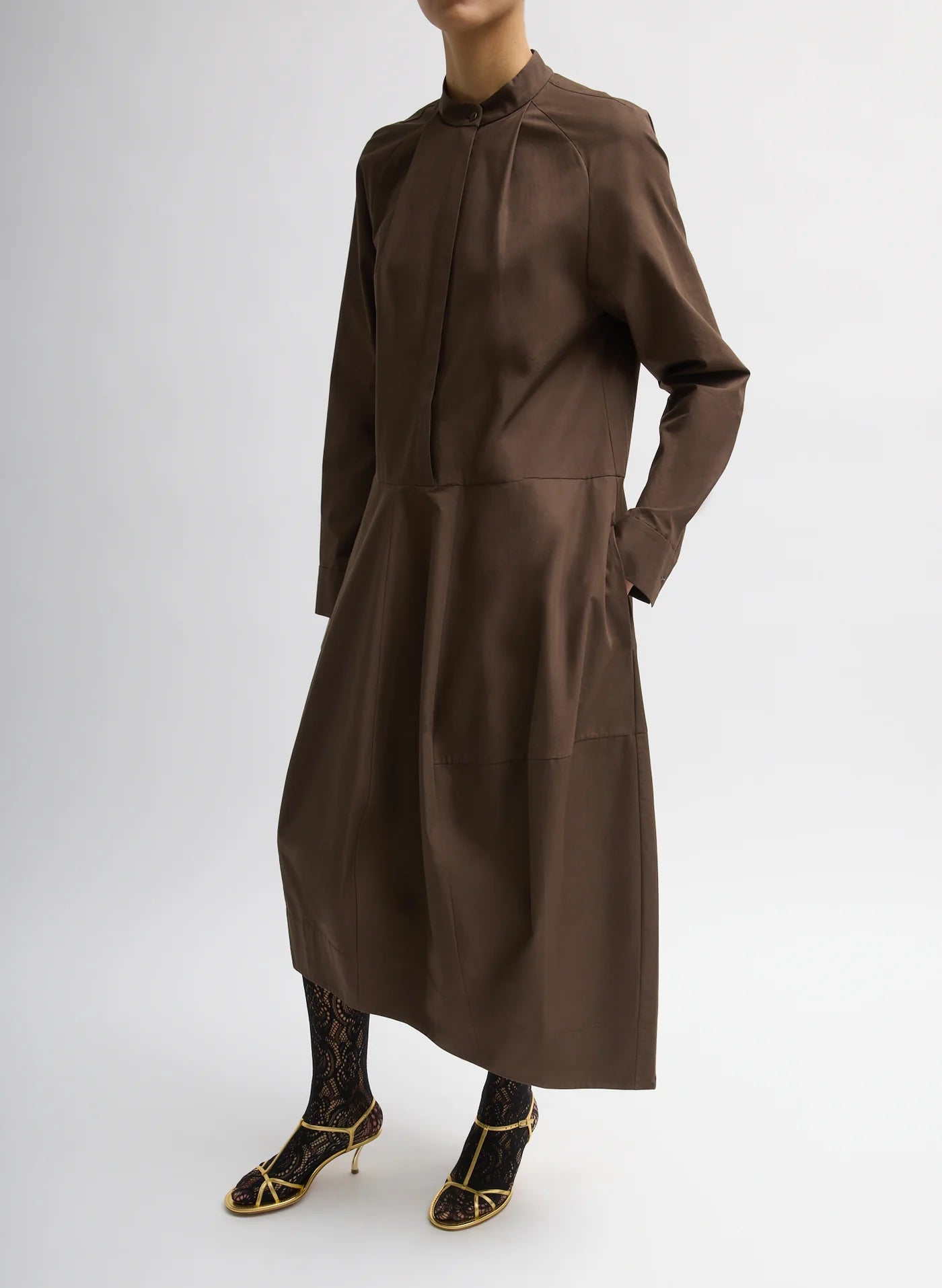 Tibi Compact Eco Poplin Balloon Dress Tibi Compact Eco Poplin Balloon Dress