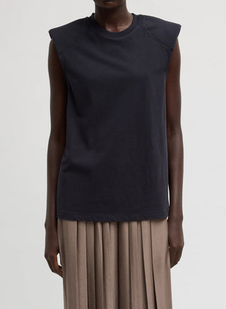 Tibi Padded Shoulder T-Shirt