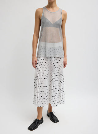 Tibi Scribble Dot Skirt