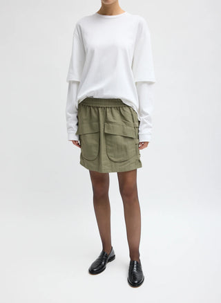 Tibi Techy Twill Skirt