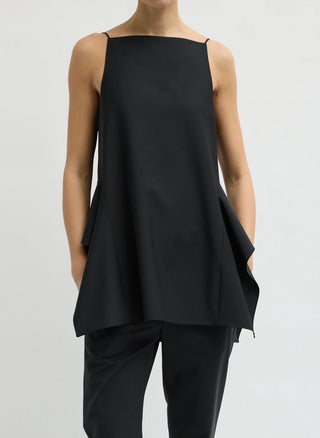 Tibi Wool Side Drape Top