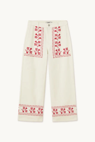 Tiny Big Sister Embroidery Jeans